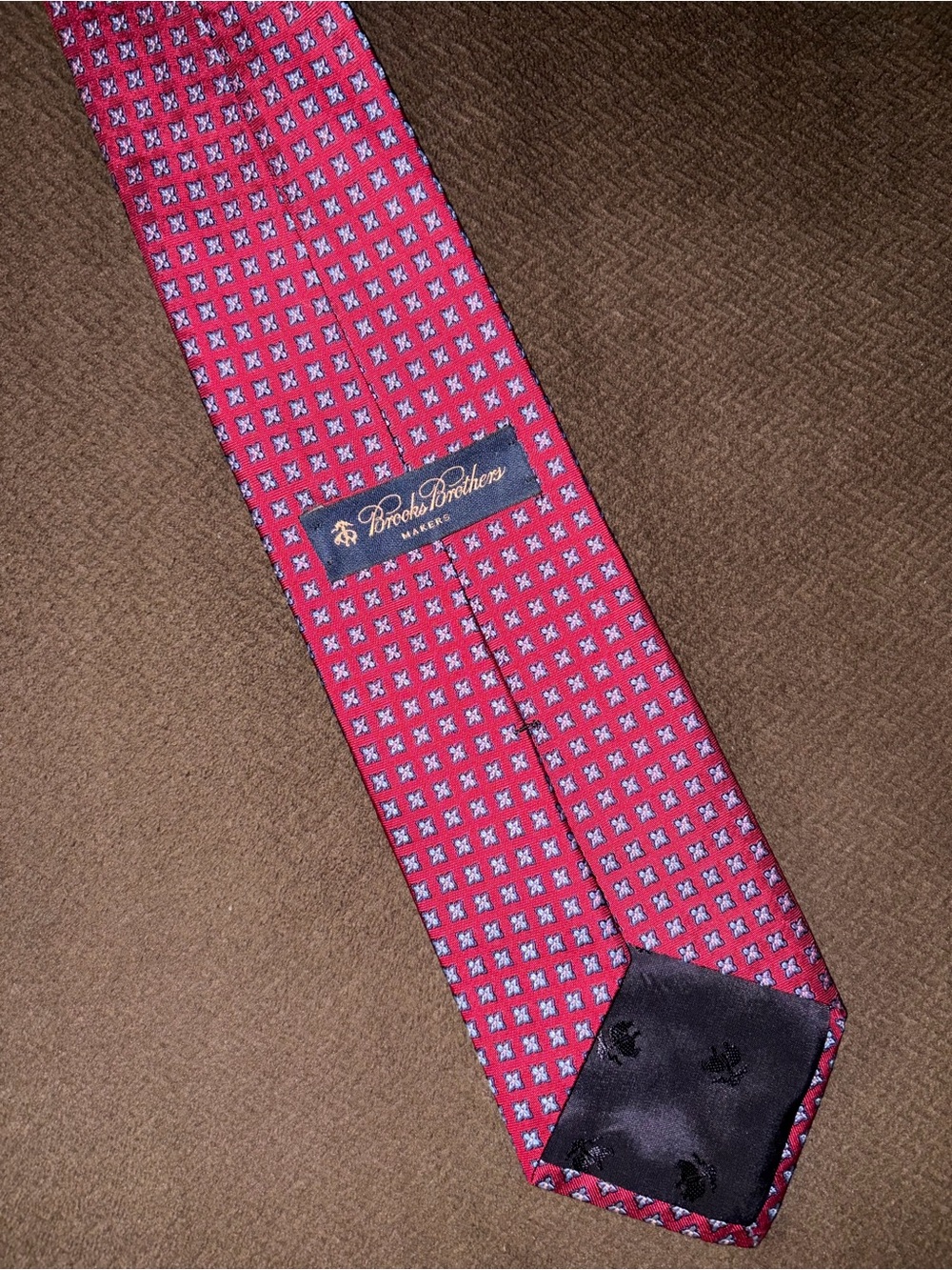 Brooks Brothers Red Geometric Silk Tie